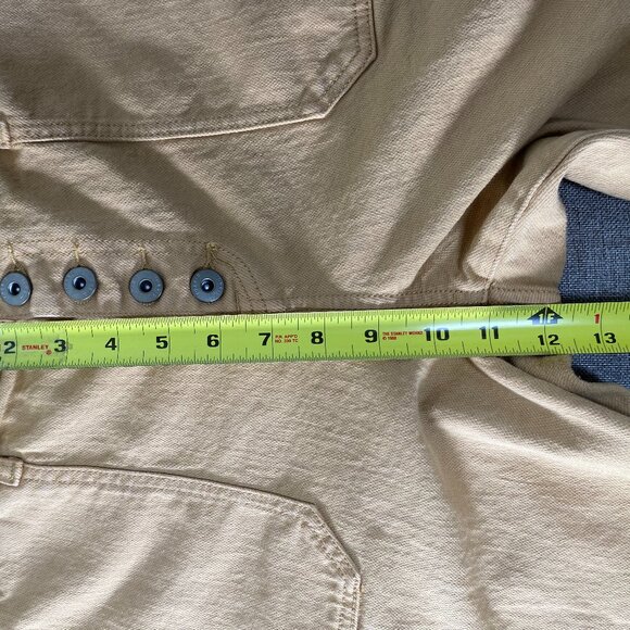 Torrid Denim Jeans Women's 14 Short High Rise Button Fly Beige Raw Hem - Picture 10 of 13